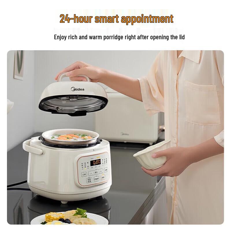 Midea Mini Electric Pressure Cooker & Rice Cooker CN plug (adapter included)