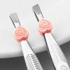 12PCS Straight Mouth/Diagonal Eyebrow Grooming Tweezers Hair Removal Tweezers  Makeup Tools