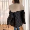 Vinternyankomst Super stor fuskrävpäls nautisk krage Down Cotton Parka Coat för kvinnor