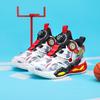 Jungenschuhe Neue Kinder Mesh Atmungsaktiv Rutschfest Laufschuhe Große Jungen Studenten Drehverschluss Gepolsterte Basketballschuhe