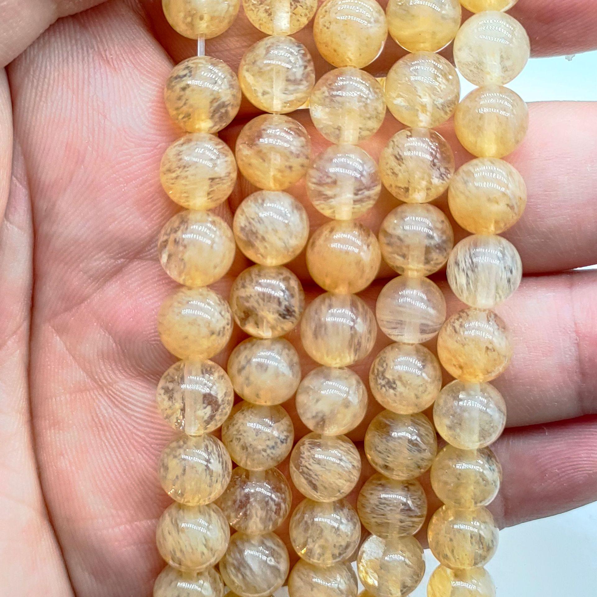 

Zhiyue Jewelry Бусины из натурального камня Арбузные - DIY Аксессуары для бисероплетения ручной работы 10mm (approx. 38 beads)