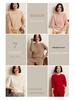 Versatile Cashmere Sweater: Women's Long Sleeve, Round Neck, Comfortable, Loose Fit, Solid Color, Lazy Knit for Autumn and Winter.