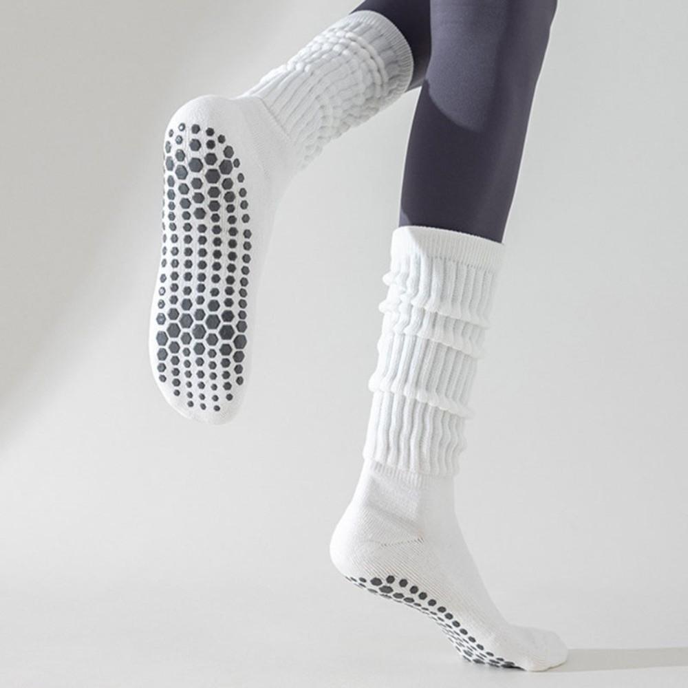 

Cotton Dot Yoga Socks Silicone Terry Non-slip Socks New Pilates Socks Women чорний