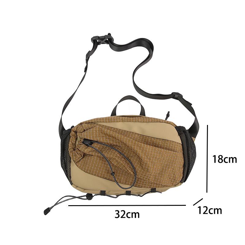 2025 Plaid Nylon Crossbody Bag - Versatile, Lightweight & Unisex for Casual Sports