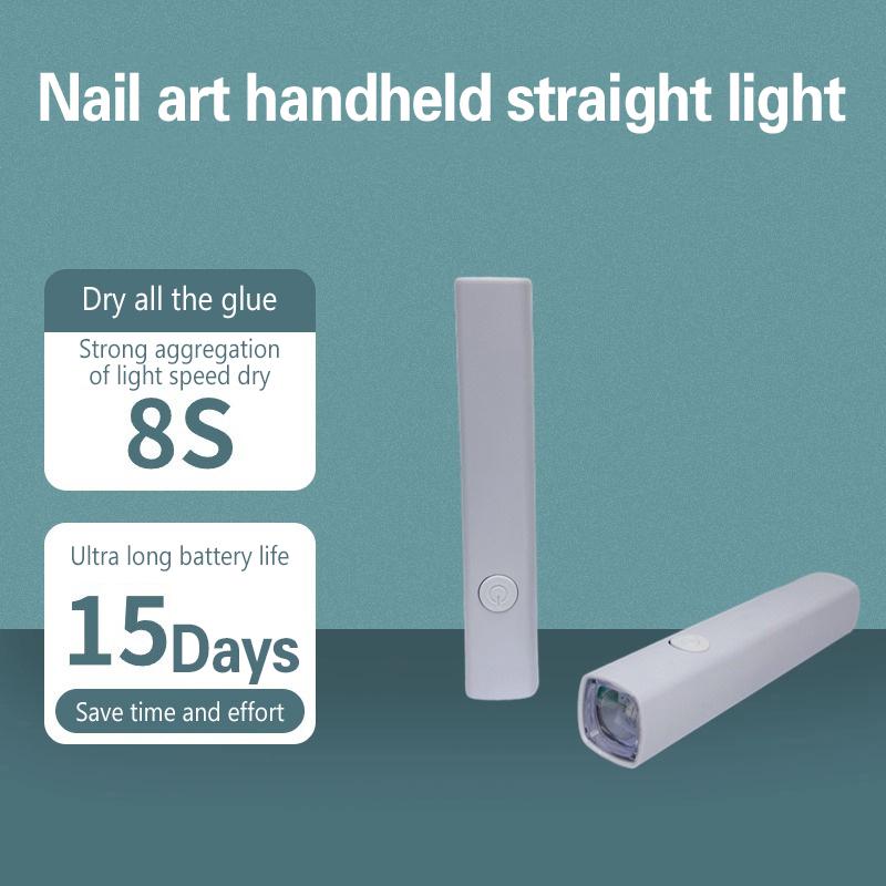 Mini Lâmpada de Unha Portátil Secador Caneta Uv Led Cura Esmalte Gel Todos os Géis Ferramenta Cabine Lanterna de Dedo Único Lâmpada Equipamento de Nail Art