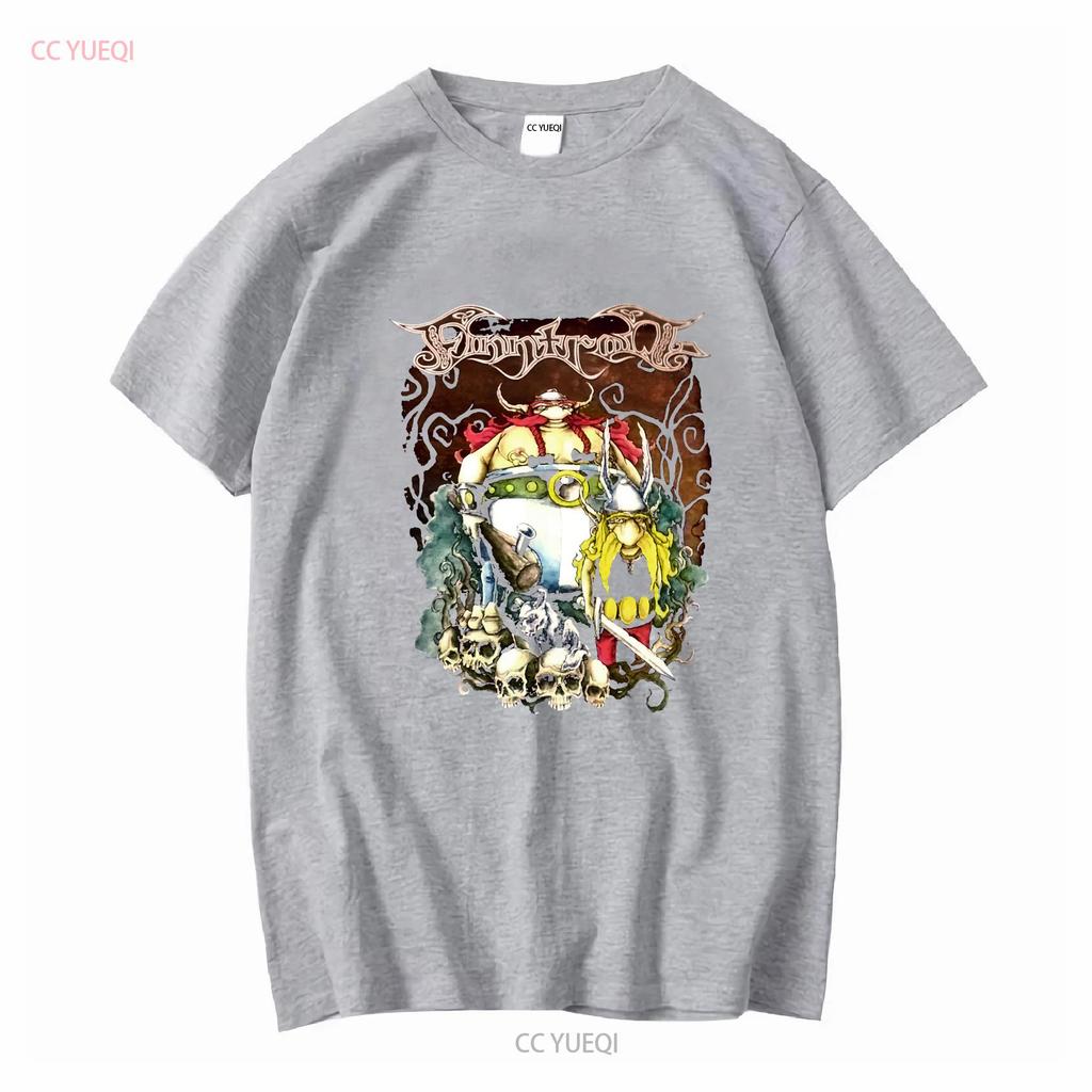 Ny 323239 Finntroll Viva La T-shirt Storlek S 5XL lång- eller kortärmad vintage Tvättad Unisex Bekväm streetwear Stretchig