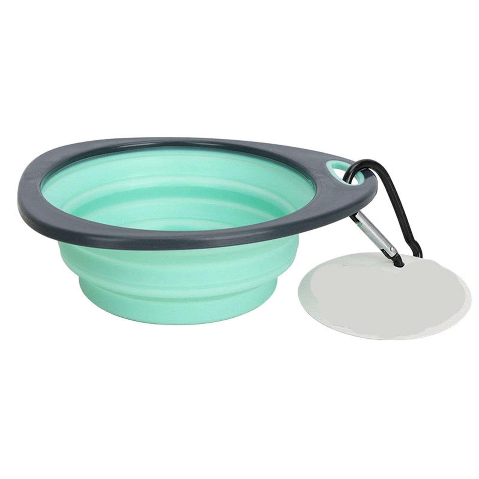 

Portable Folding Pet Food Bowl, Suitable For Outdoor Use, Dog Food Bowl, Catand Dog. One Size зелёный