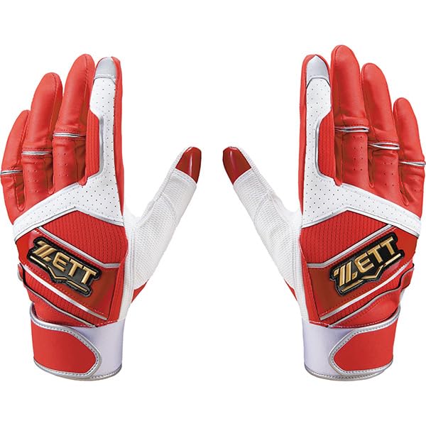 

Baseball ZETT Limited Batting Gloves Batting Gloves 3D Fit Gloves Batting Gloves General Use for Both Hands BG18012B ZETT Red x White S (6411)