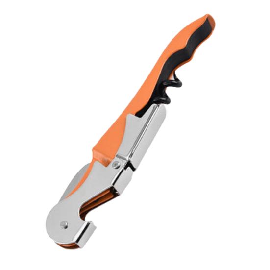 

Red Wine Strength Opener High Corrosion-Resistant Ergonomic Handle Foldable Rust-proof Manual 3-in-1 Bottle оранжевый