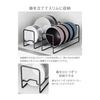 Yamazaki Jitsugyo Bowl & Tea Bowl Storage Rack [Set of 2] Upright Storage Drawer/Cupboard Storage Tower Black 1398 x 2