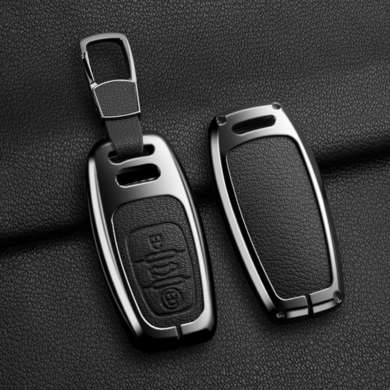 Zinklegierung Autoschlüsselhülle für Q3 Q5 Q7 A1 A3 8P A4 B9 A5 A6 C7 8S 8W A7 A8 4M S4 S5 S6 S7 S8 RS3 RS6 SQ5 TTS TFSI