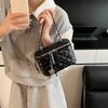 IELGY Diamond Chain Diamond Small Square Bag All-Match Shoulder Messenger Bag