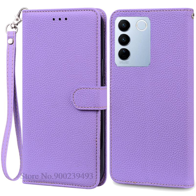 

Для Vivo V27 Чехол V27 Pro / V27E V2237 Кошелек кожаный флип Fundas Coque для Vivo V27 5G V2231 V2246 V 27 Pro V2230 Чехлы для телефонов For Vivo V2237