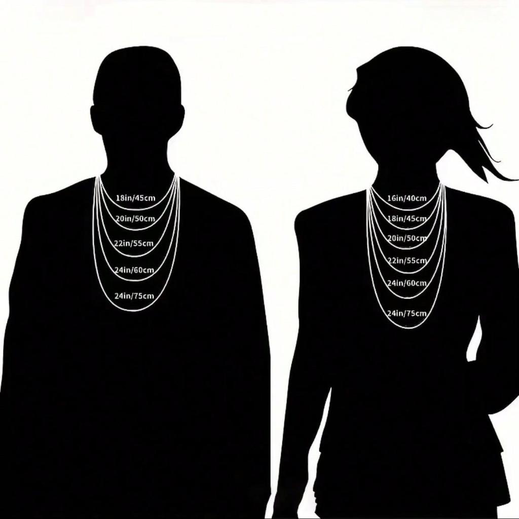 1pc 925 Sterling Silver Plated 16-24 Inches Punk Hemp Rope Chain Men Necklace For Women Fashion Charm Jewelry Gift Christmas Party Luxury