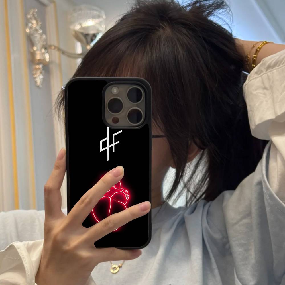 Hip Hop PNL QLF Rapper Fashion Black Silicone Hard Plastic Phone Case For Iphone 17 Air 16 15 14 13 12 11 Pro Max PC+TPU Case