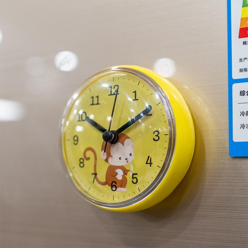 Mini Sucker Wall Clock Bathroom Anti-Fog Waterproof 7cm Kitchen Toilet Living Room Waterproof Small Quartz Table Sucker Clock