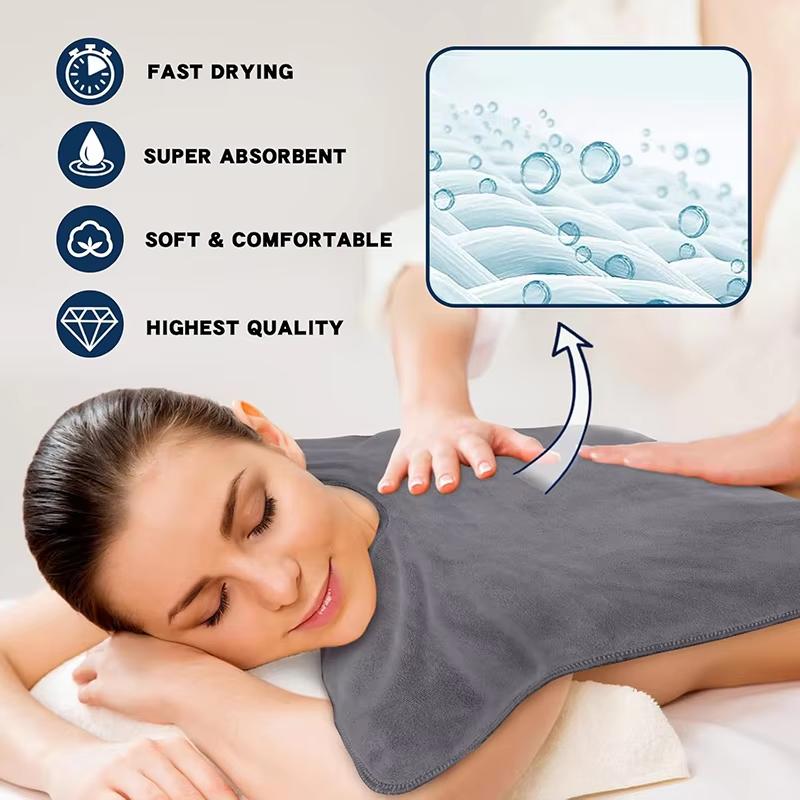 U-Shaped Beauty Towel - Ultra-Fine Fiber Facial Quick-Dry Towel, Super Soft Highly Absorbent for Salon Spa Massage Skincare Use