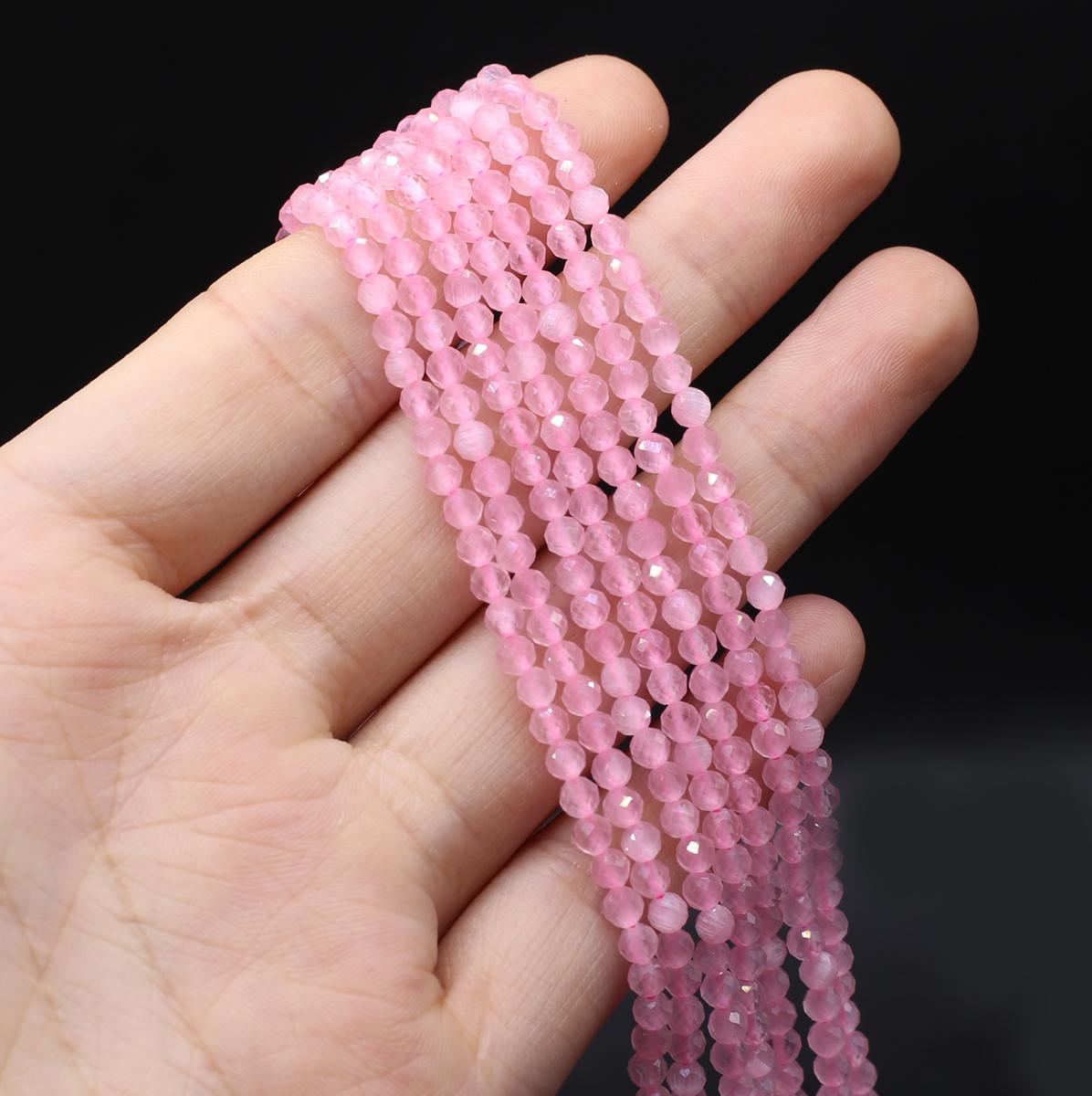 

Грановані намистини з натурального каменю Опалові ізоляційні намистини Підвіски для виготовлення ювелірних виробів Намисто своїми руками Браслет Сережки Аксесуар 3mm