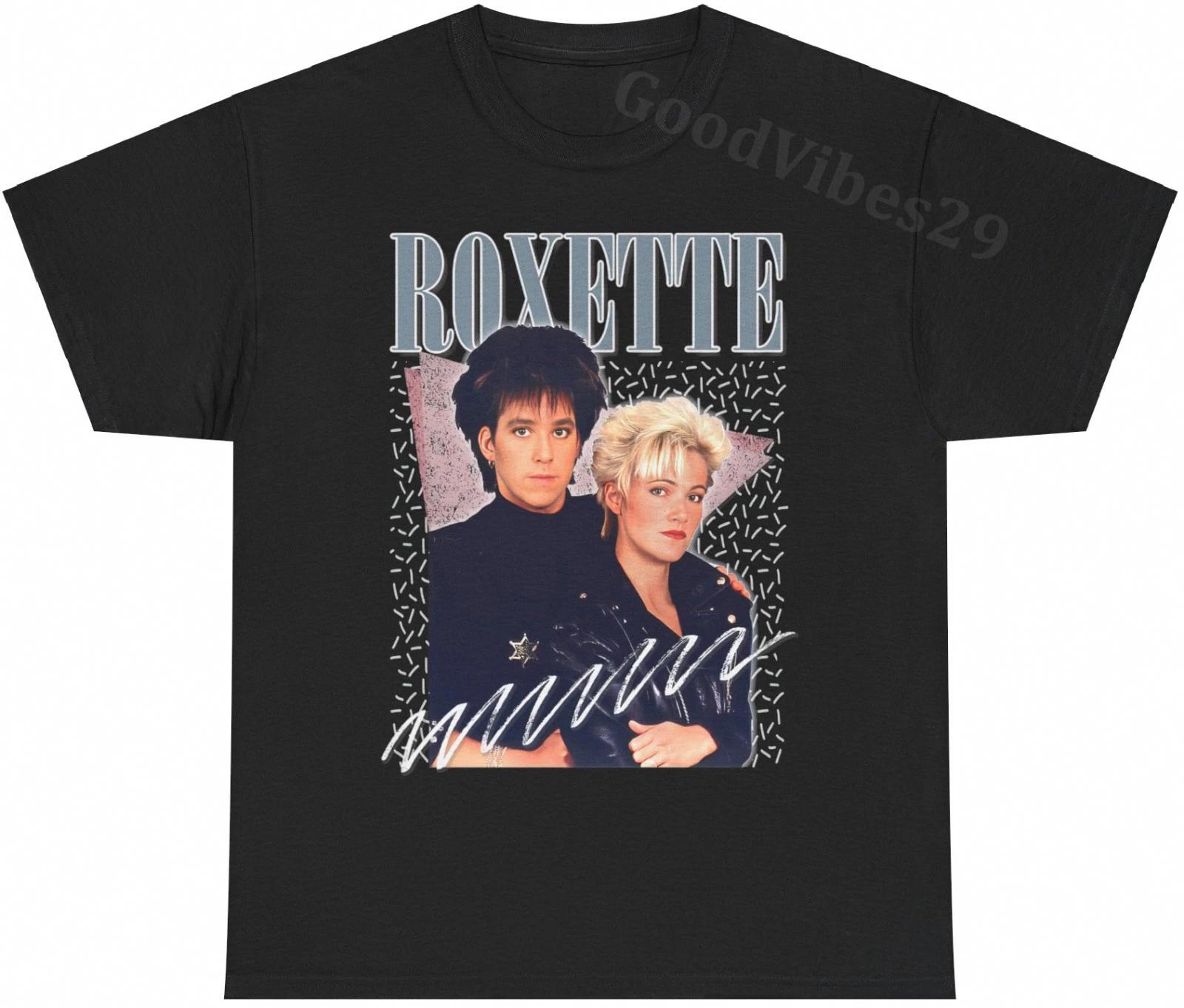 Roxette 90s Vintage Aesthetic Retro Music Gift T-Shirt S-5XL Men Women Unisex XXXL
