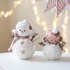 Christmas Snowman Decorations Party Supplie Lovely Plush Snowman Ornaments For Home Party Indoor Garden Outdoor Use