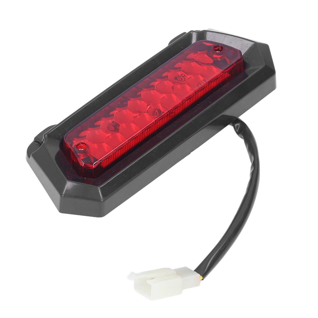 12V Brake Light 3 Wire Plug Red Reflective Lens Replacement for 50cc to 125cc Chinese ATVs Quads Go