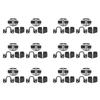 NEW-12Set TRD Door Lock Buckle Upgraded Stabilizer Cover Latches Stopper For-Lexus-Toyota Series Eliminate Abnormal Space
