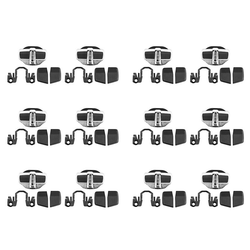 NEW-12Set TRD Door Lock Buckle Upgraded Stabilizer Cover Latches Stopper For-Lexus-Toyota Series Eliminate Abnormal Space