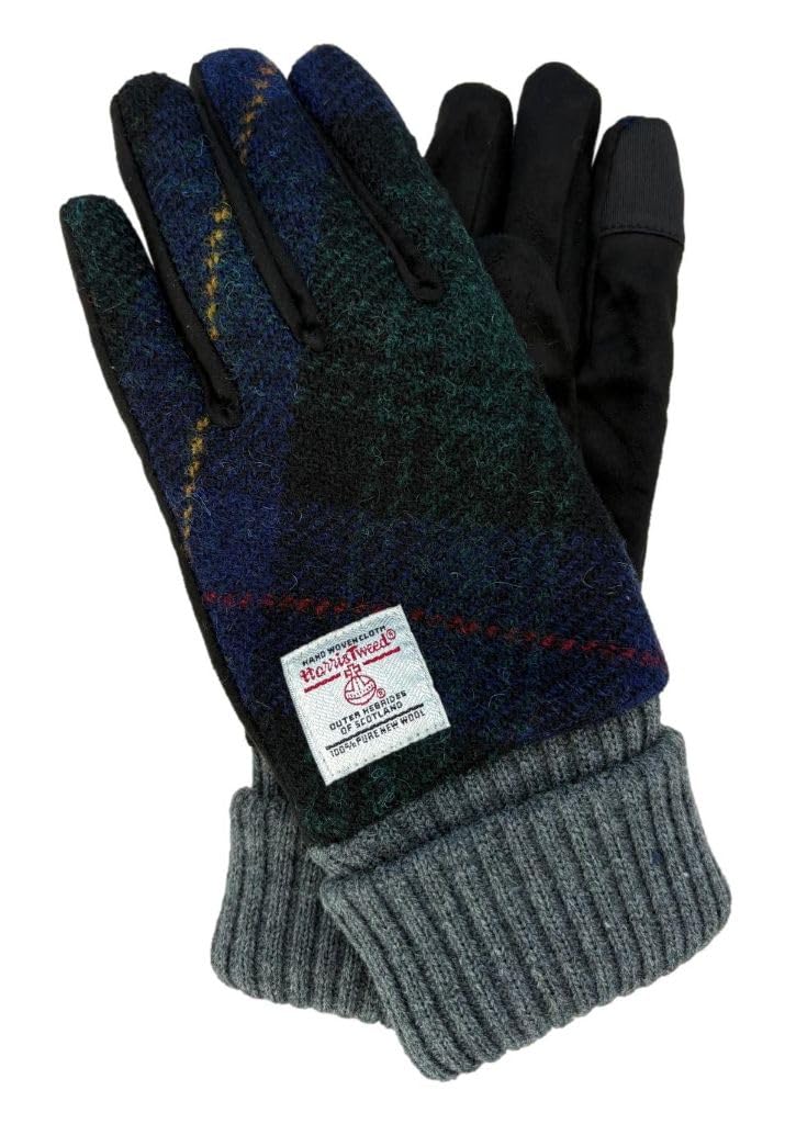 

et Harris Tweed Knit Smartphone NVCK [nature evoluer] Women s Gloves, Gusset, Compatible, FBGB-002