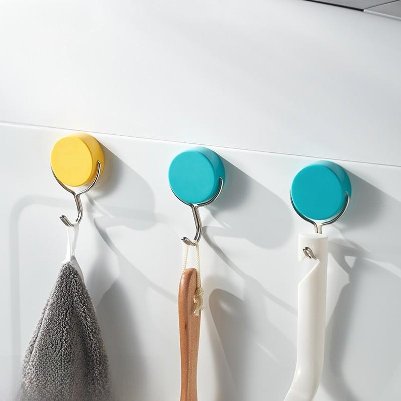 Magnetic Duty Heavy Hook No Drill Wall Mount Home Decor Kitchen Tool Bathroom