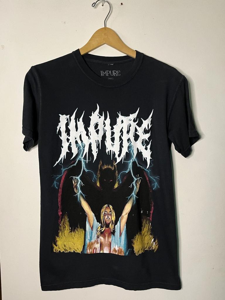 Unisex shirt Cotton Oversize Large Size New Impure Band T Shirt Size Small Hardcore Death Metal Rock Band Shirt