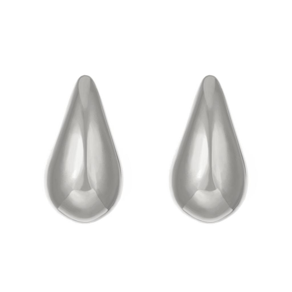 Elegant French Water Drop Small Bean Earrings for Women - Niche High-End Cold Style