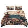 Mount Fuji Pattern Quilt Cover Bedding Bedroom Decoration Japanese Digital Printing Three-Piece Quilt Cover Home Textile