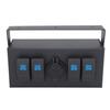 Toggle Rocker Switch Panel Versatile Fireproof Water Resistant 4 Gang Rocker Switch Box for Ships Yachts RVs Buses