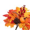 Artificial Maple Branches Vine Foliage with Pumpkin DIY Halloween Decor Kitchen Festival Table