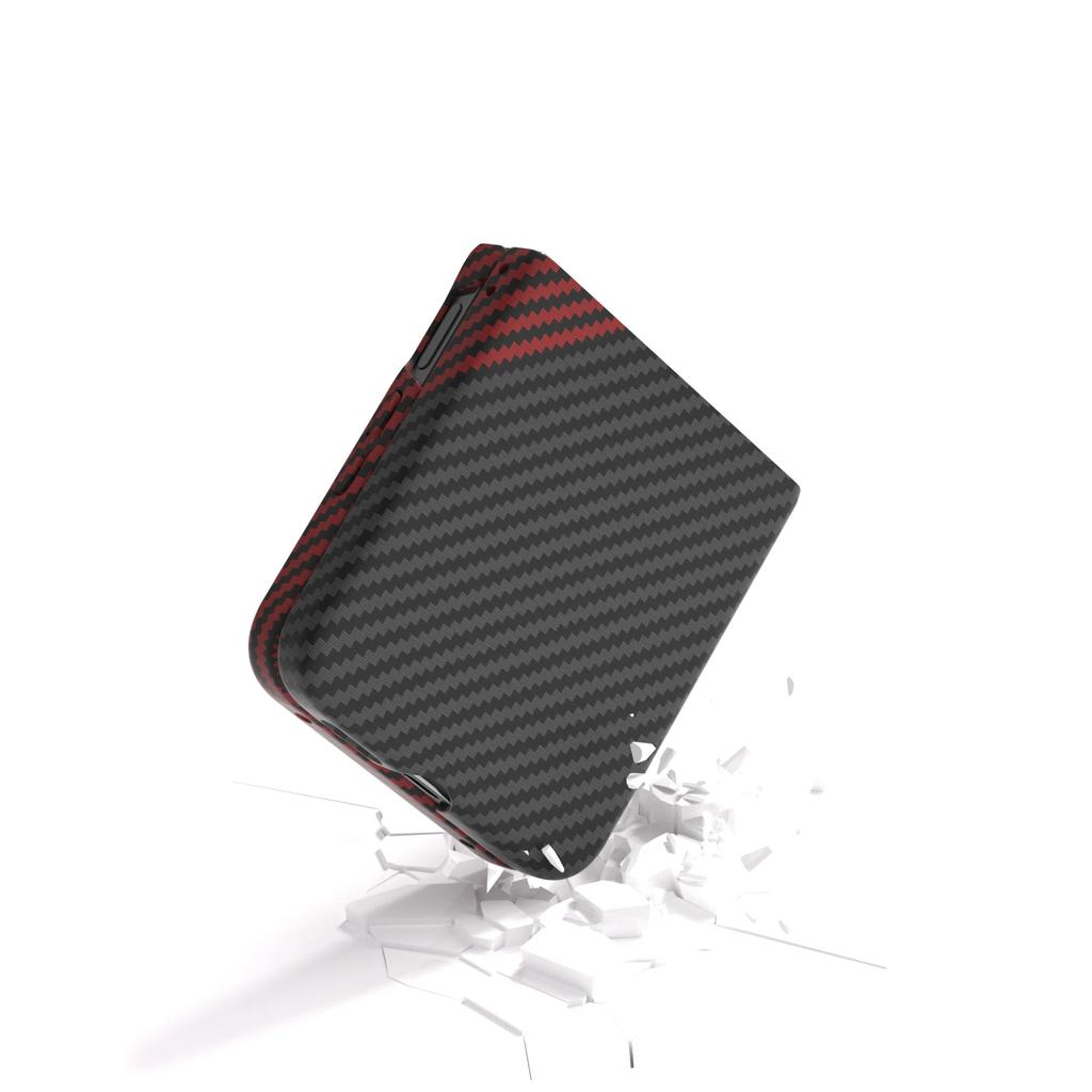 Luxury Skin Feel Matte Frosted Carbon Fiber Texture Case for Xiaomi MIX Flip Flip 2 Shockproof Ultra-Thin Folding Protect Cover