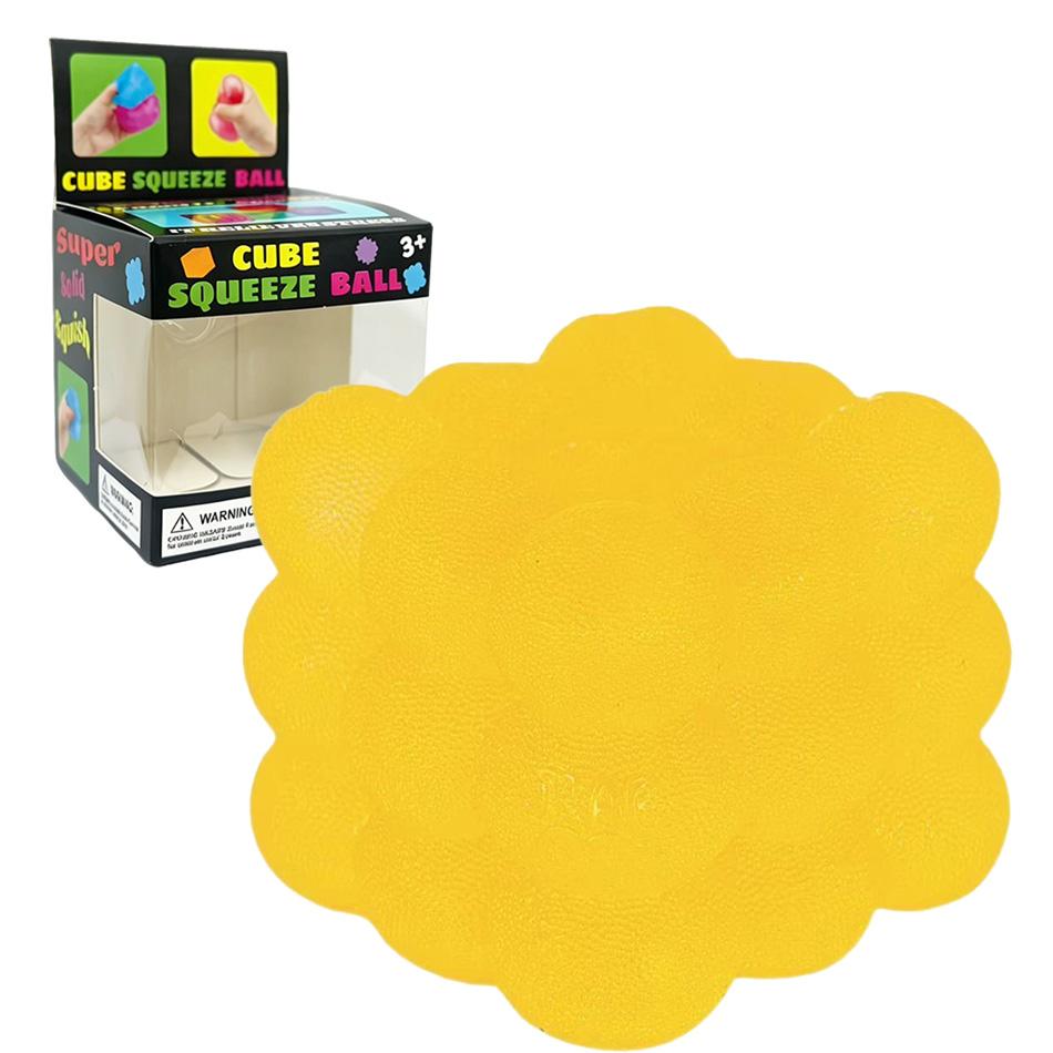 3D Candy-Shaped Stress Relief Squeeze Toy With Music For Adults And Kids - Sensory Decompression Cube For Stress Relief