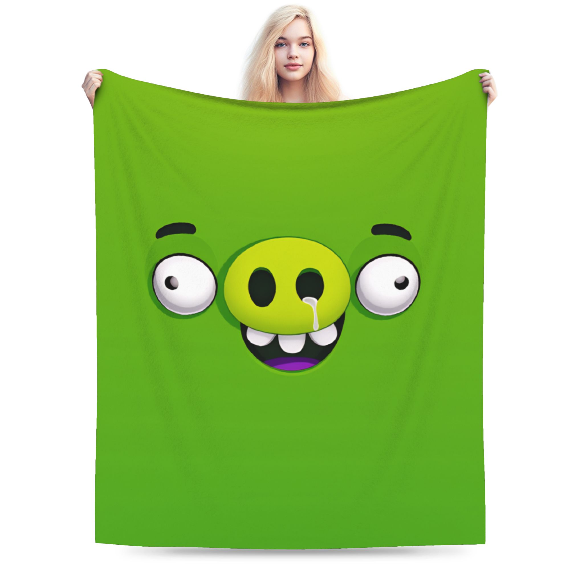 A-Злая Анимация B-Птицы Мультфильм Супер Теплое Одеяло Студенческое Плюшевое Плед для Дома Фланелевое Покрывало Чехол для Дивана-кровати 70x100cm