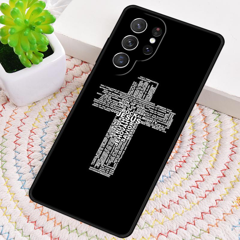 Verse of The Christian Bible Jesus TPU Phone Case For Samsung Galaxy note 10 pro S26 S25 S24 S23 S22 Ultra Plus S21 FE S20 Cover