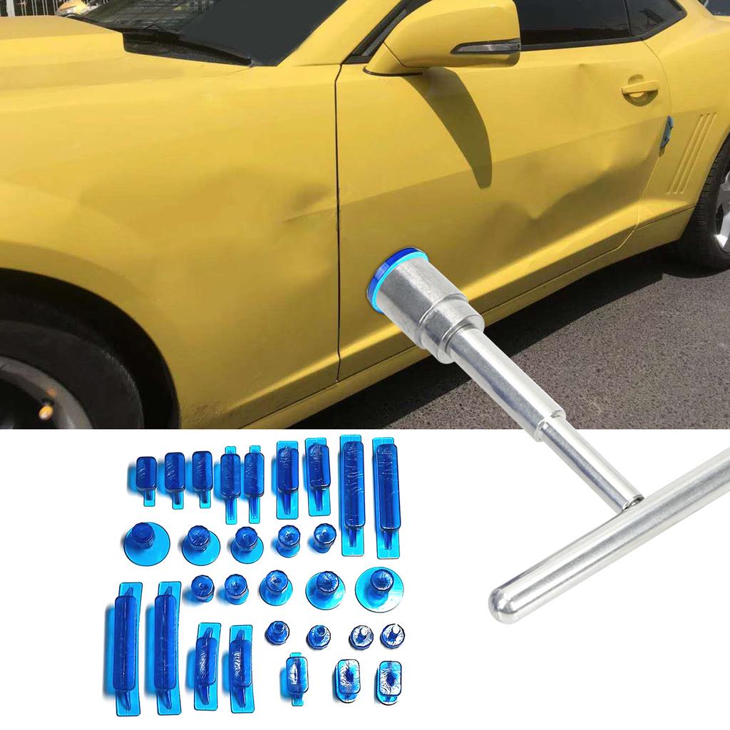 30Pcs Automotive Paintless Dent Repair Kit Body Repair Dent Removal Tools with Dent Puller Tabs
