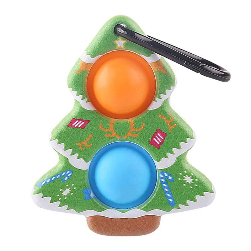 Lovely Double-sided Christmas Pop It Sensory Fidget Toy For Stress Relief And Fun