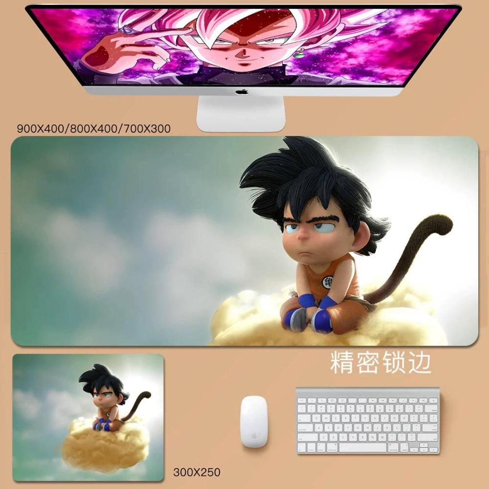 Man Cool Mouse Pad Convenience Dragon Ball Animation Son Goku Leather Mouse Pad Cartoon Vegeta Bulma Broly Large Keyboard Pad Student Desk Pad