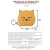 PU Leather Pu Cosmetic Bag Keychain Mini Storage Bag Practical Cat Shape Makeup Bag  Student