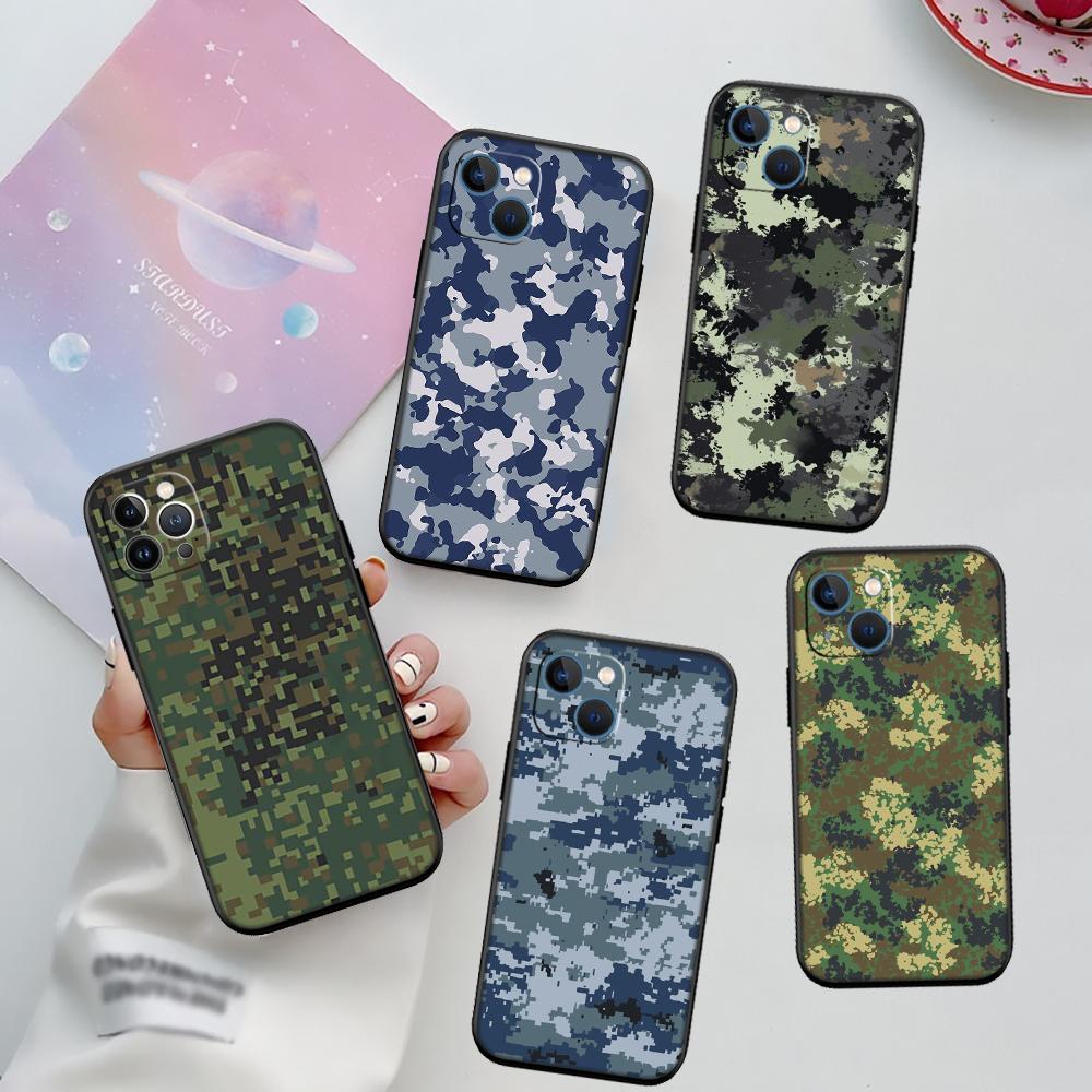 RA7 Camouflage New High-End Shell Phone Case for iPhone SE X XS XR 16E 17 11 Pro Max 8 7 6 6s Plus Air
