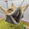 Hammock Birds Plush Hanging House Small Animals Squirrel Double Layer Hammock Beds Parrot Nest Squirrel Warm House