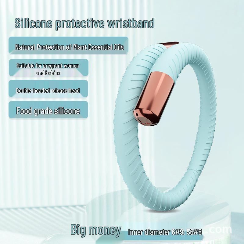 Silicone Essential Oil Release Wristband with Protective Minimalist Design