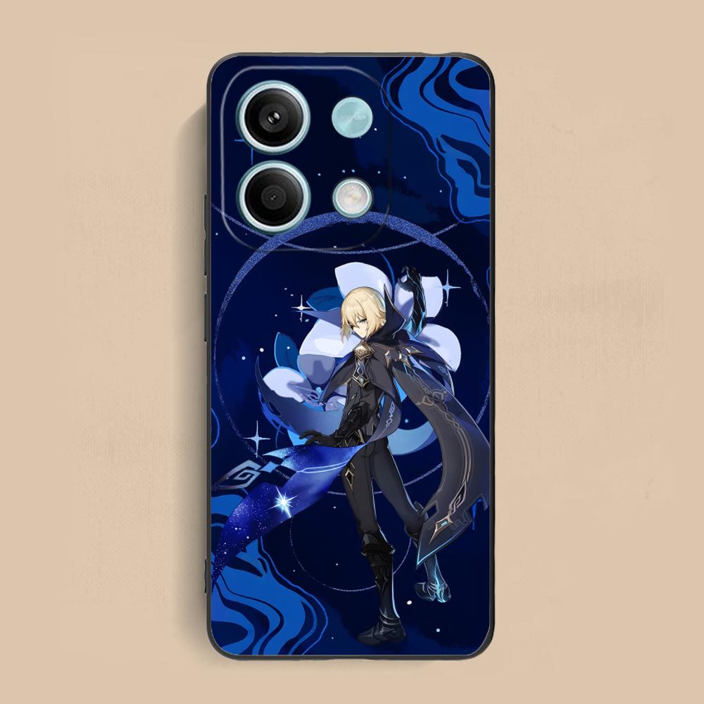 Game GI Dainsleif Phone Case for Xiaomi Redmi 15 14 13 12 A5 3 2 1 C Plus 4G 5G Soft TPU Shockproof Cover
