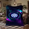 Inter Mailand Print Flanelldecke Weich Warm Sofa Bett Überwurfdecke Für Zuhause Büro Schlafzimmer