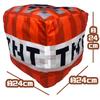 Official Cube-Shaped Block Big Plush Toy Set of 2 (Creeper & TNT), Approx. 24cm
