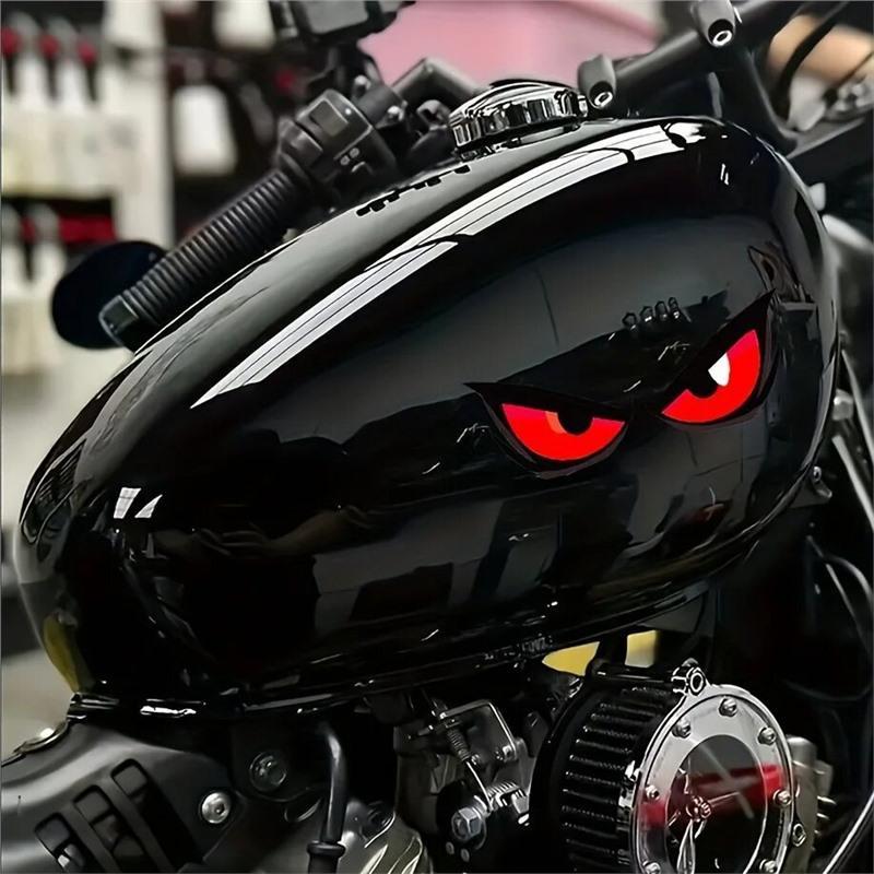 Fierce Eyes Motorcycle Sticker Bold Pattern 1PC Waterproof Decal for Bumpers Laptops Skateboards Windows
