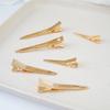 Gold Pointed Tip Duckbill Hairpin Styling Clip
